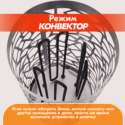 07 Каменка Vita 6 кВт Хром 2000х2000