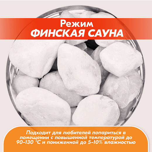 06 Каменка Vita 6 кВт Хром 2000х2000